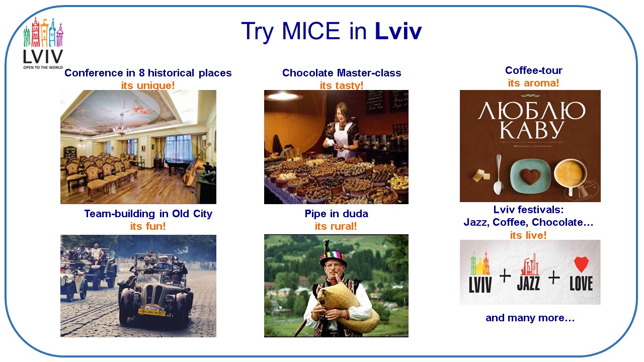 few MICE ideas for group travel to Lviv (Ukraine)